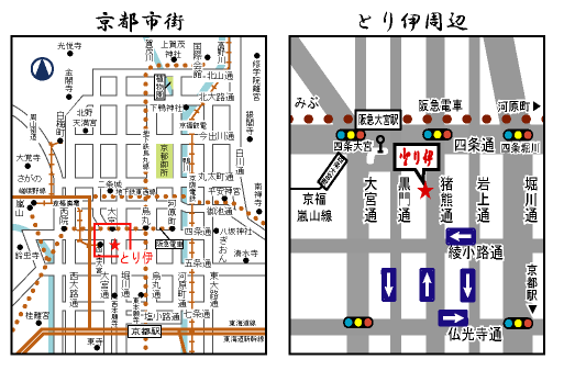 とり伊の地図